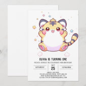 お洒落Tiger 1st Birthday 招待状 (正面/裏面)