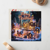 お洒落Wishes Christmas Card ノートカード (正面/裏面インサイチュ)