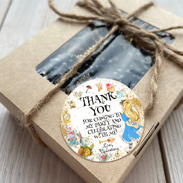 お洒落Wonderland Teaパーティーアリス ラウンドシール