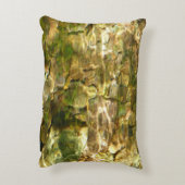 お湯からの水春緑 – 金ゴールド自然 アクセントクッション (裏面(縦))