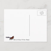 お湯からの水春緑 – 金ゴールド自然 ポストカード (裏面)