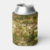 お湯からの水春緑 – 金ゴールド自然 缶クーラー (缶正面)
