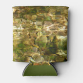 お湯からの水春緑 – 金ゴールド自然 缶クーラー (正面)