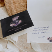 お湯が沸騰するハロウィンの花のケトル サンキューカード