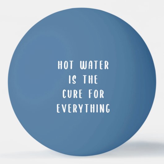 お湯はポン玉の薬だ 卓球ボール (正面)