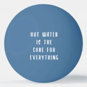 お湯はポン玉の薬だ 卓球ボール (裏面)