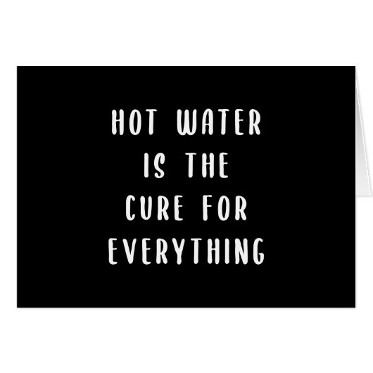 お湯は全てのカードの治療法だ (正面横)