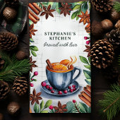 お湯割りアップルサイダー オーダーメイド クリスマス キッチンタオル