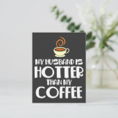 お熱い旦那 面白い夫婦ユーモア ポストカード (スタンド正面)