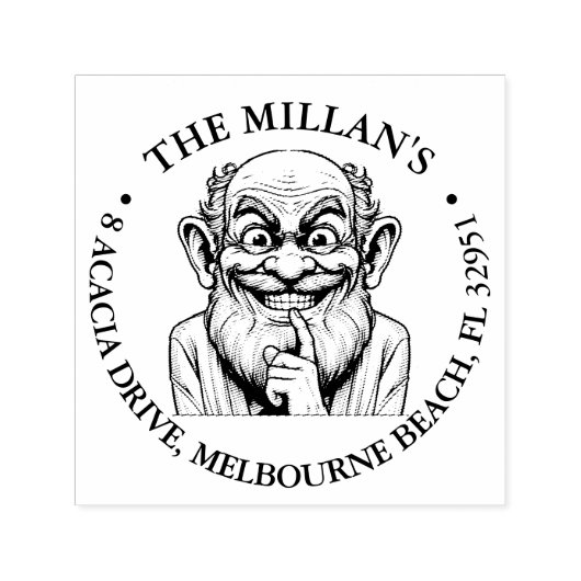 お熱狂するじいちゃんの笑わされるテーマ セルフインキングスタンプ (デザイン)