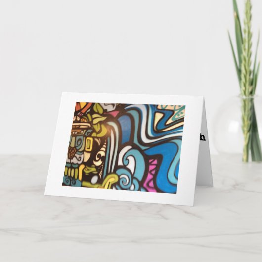 お熱狂する前の誕生日が カード (正面)