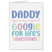 お父おもしろいさんの日のあいさつカード (正面)