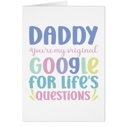 お父おもしろいさんの日のあいさつカード (正面)