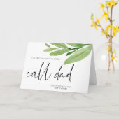 お父さおもしろいんの日のギフトコールパパカード カード (黄色い花)