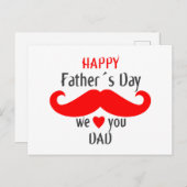 お父さんありがとう　愛してる ポストカード (正面/裏面)