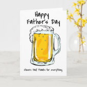 お父さんありがとう！父の日カード カード (黄色い花)