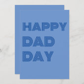 お父さんありがとう - 父の日グリーティングカード シンプル シーズンカード (正面/裏面)