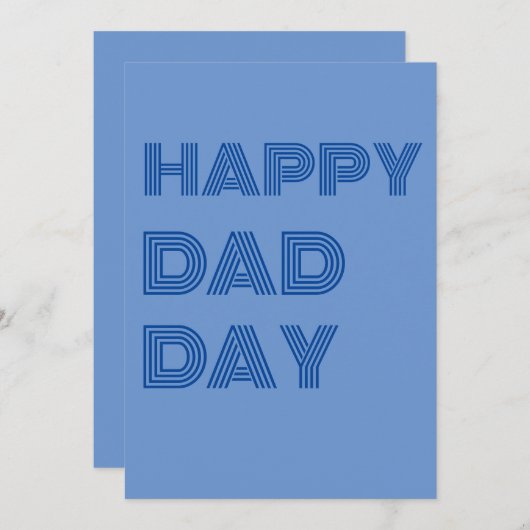 お父さんありがとう - 父の日グリーティングカード シンプル シーズンカード (正面/裏面)