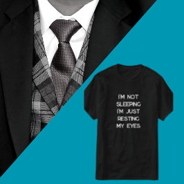 お父さんあるある!目を休めてるだけだよ おもしろパパ Tシャツ