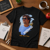 お父さんいつまでも最高!カスタムフォト父の日ギフト Tシャツ
