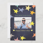 お父さんいつもありがとう フォト 父の日のプレゼント カード (正面)