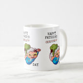 お父さんおならの日おもしろおならジョーク コーヒーマグカップ (正面右)