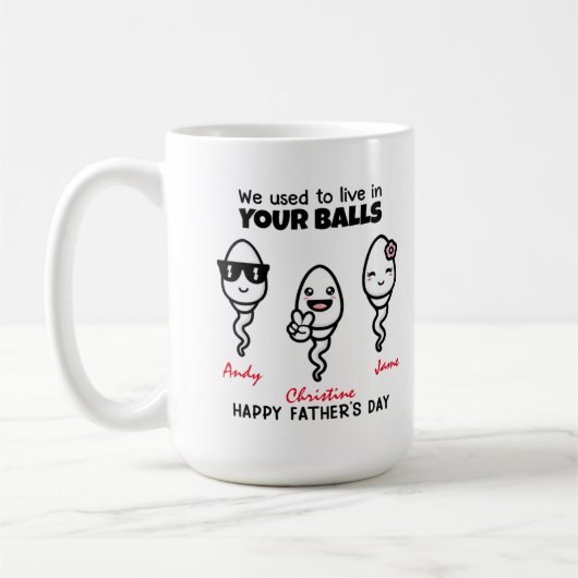 お父さんおめでとう コーヒーマグカップ (左)