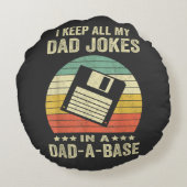 お父さんおもしろダジャレ in dad-a-Base ラウンドクッション (裏面)