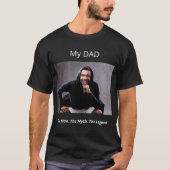 お父さんおもしろ写真 マン・ミス・レジェンド Tシャツ (正面)