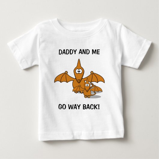 お父さんおよびベビーのPterodactyl ベビーTシャツ (正面)