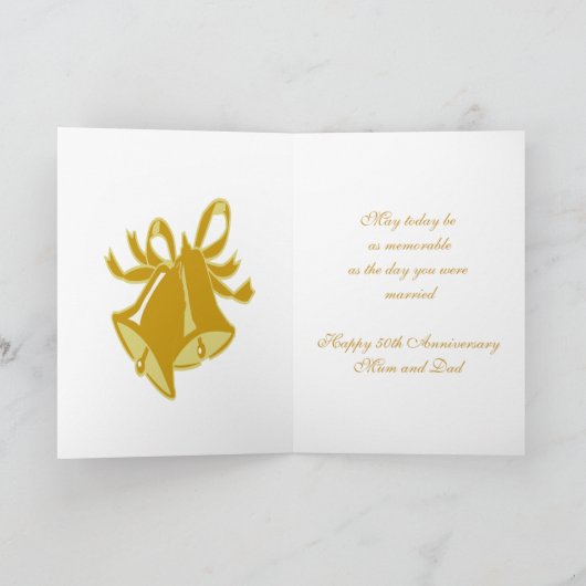 お父さんお母さん50周年記念カード カード (内部)
