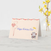 お父さんお誕生日おめでとうカード カード (黄色い花)