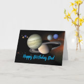 お父さんお誕生日おめでとう折りたたみグリーティングカード カード (黄色い花)
