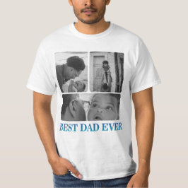 お父さんお誕生日おめでとう フォトコラージュギフト Tシャツ