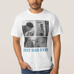 お父さんお誕生日おめでとう フォトコラージュギフト Tシャツ