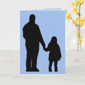 お父さんお誕生日おめでとう　愛してるよ　娘より カード (黄色い花)