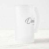 お父さんが定年のカスタムお父さんの日 フロストグラスビールジョッキ (正面右)