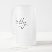 お父さんが定年のカスタムお父さんの日 フロストグラスビールジョッキ (正面左)