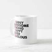 お父さんが落ちる言葉 コーヒーマグカップ (正面左)