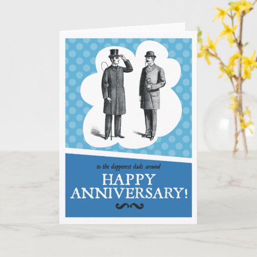 お父さんたちおめでとう カード (黄色い花)