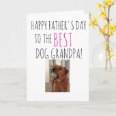 お父さんたちのデイカードが犬から犬へのおじいちゃん カード (黄色い花)