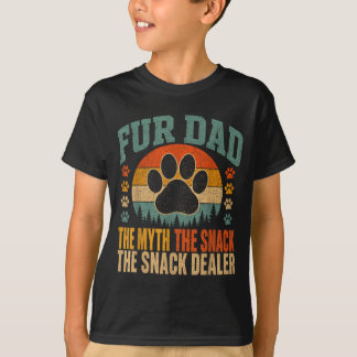 お父さんという存在は神話だ スナック好きな犬のためのパロディグッズ Tシャツ