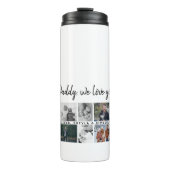 お父さんとキッズファミリーパパ14フォトコラージュ タンブラー (正面)