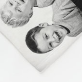 お父さんとキッズファミリーパパ14フォトコラージュ フリースブランケット (角)