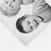 お父さんとキッズファミリーパパ14フォトコラージュ フリースブランケット (角)