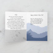 お父さんと一緒に人生の道を歩む:父の日 シーズンカード (内部)