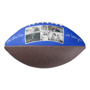 お父さんと子供たち ファミリーフォトコラージュ アメリカンフットボール