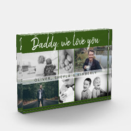 お父さんと子供と家族のパパコラージュ フォトブロック