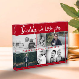 お父さんと子供と家族のパパコラージュ フォトブロック