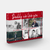 お父さんと子供と家族のパパコラージュ フォトブロック (左)